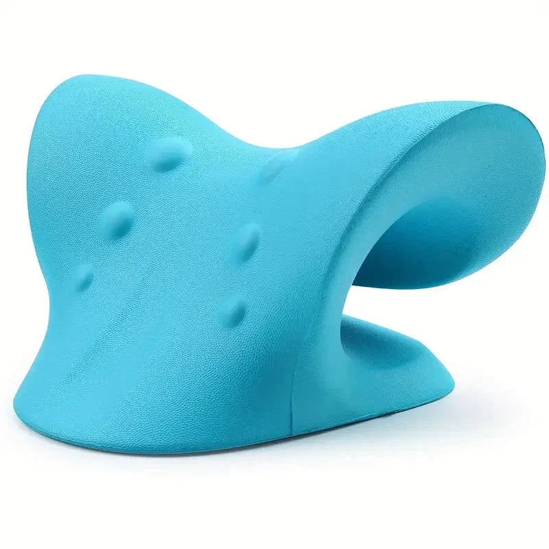 C-Type Neck Shoulder Relaxer Cervical Spine Stretch Muscle Relaxation Traction Device Massage Pillow Correction Chiropractic Econic Blanks